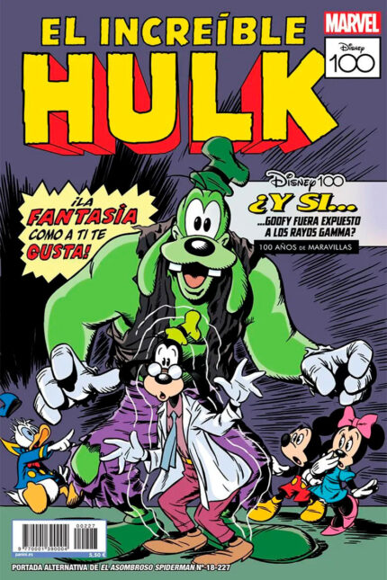 Disney 100 - El Asombroso Spiderman #18 / 227 (Portada Alternativa - El Increíble Hulk)
