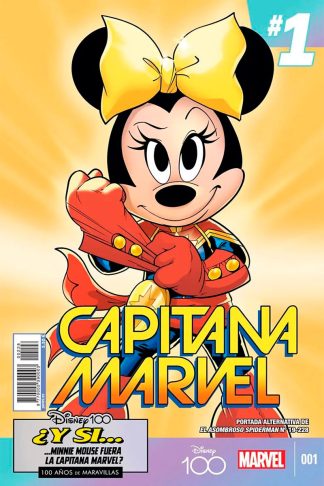 Disney 100 - El Asombroso Spiderman #19 / 228 (Portada Alternativa - Capitana Marvel)